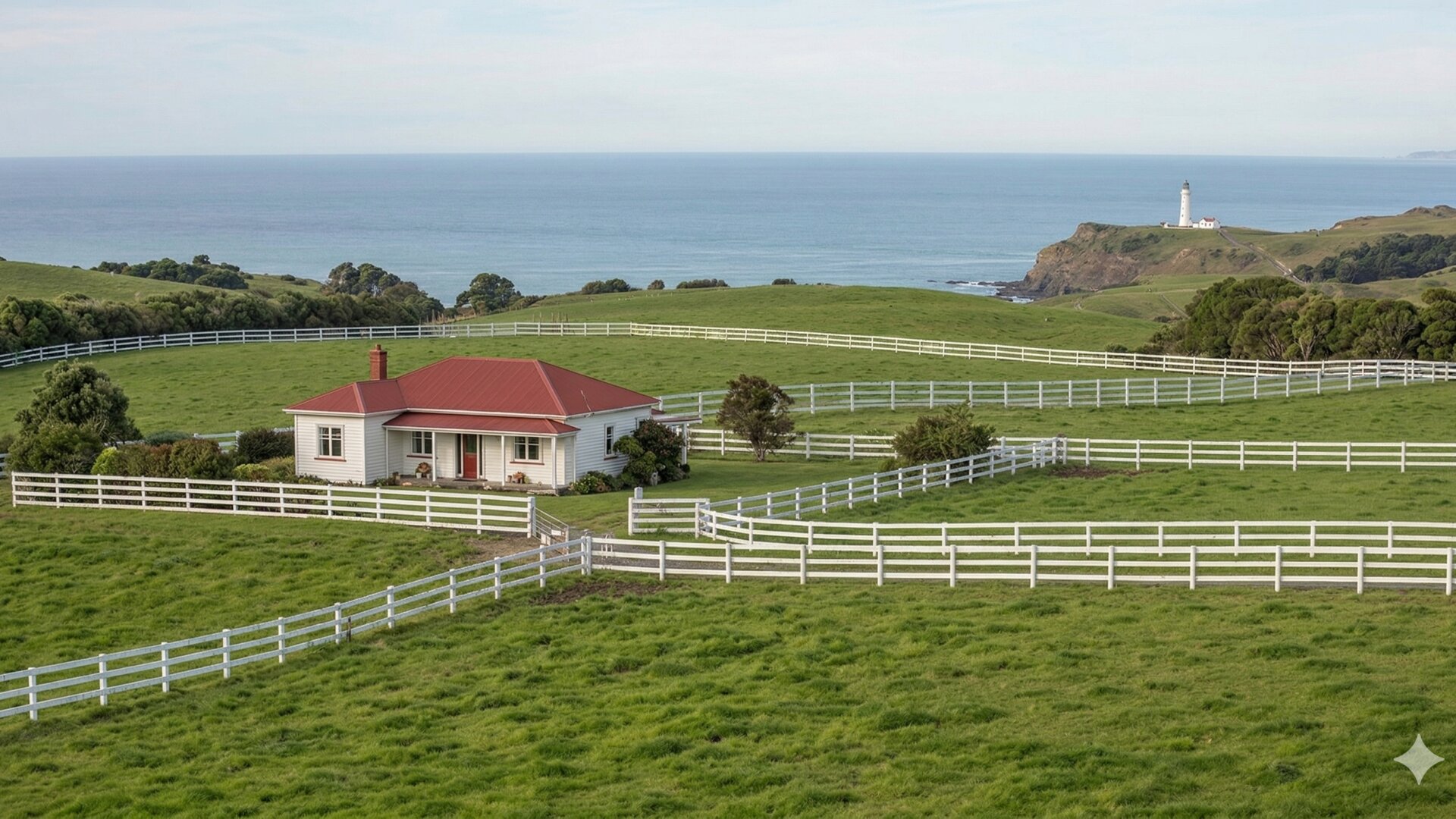 Horse grazing on NZ farmland